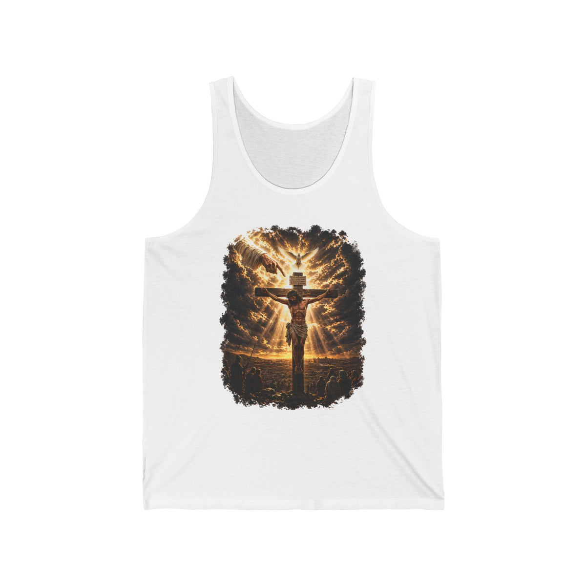 Christian Cross Tank Top — Radiant Resurrection Design