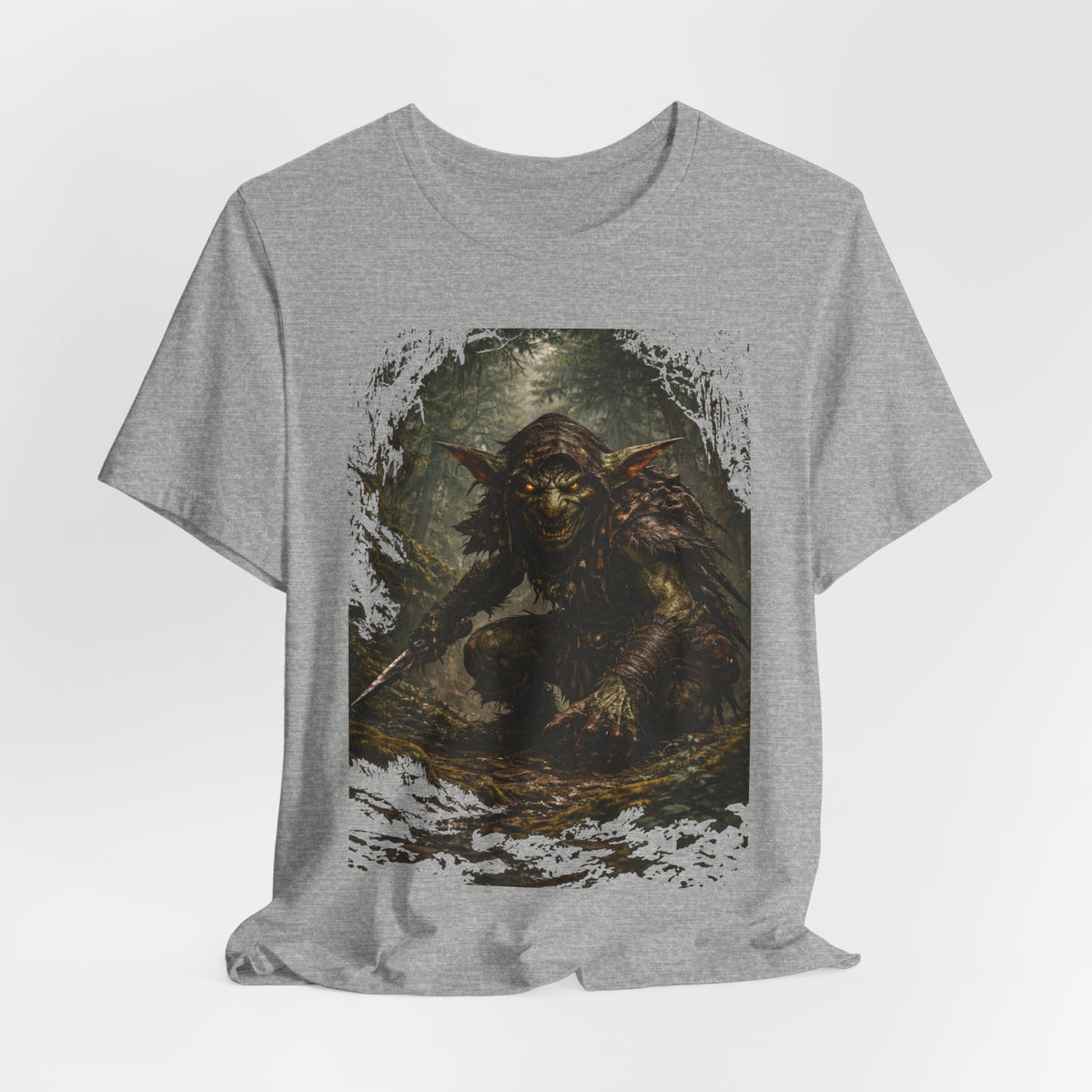 Goblin Warrior Graphic Tee — Dark Fantasy Monster T‑Shirt