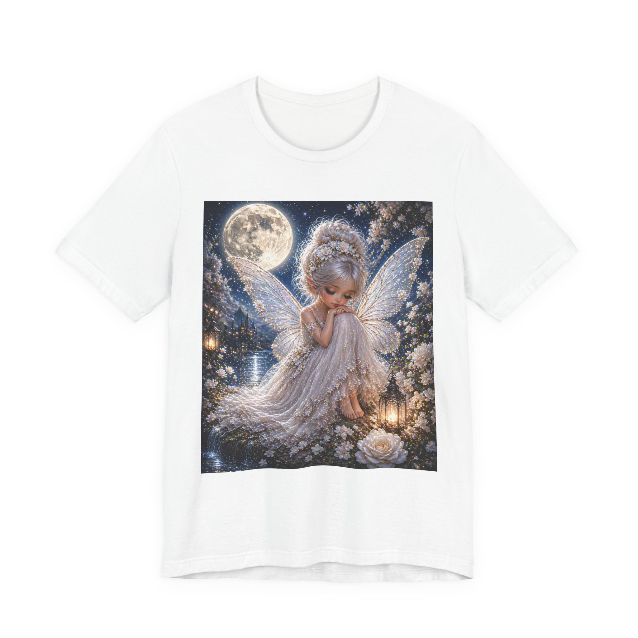 Moonlit Fairy T‑Shirt — Cute Angelic Fairy Graphic Tee