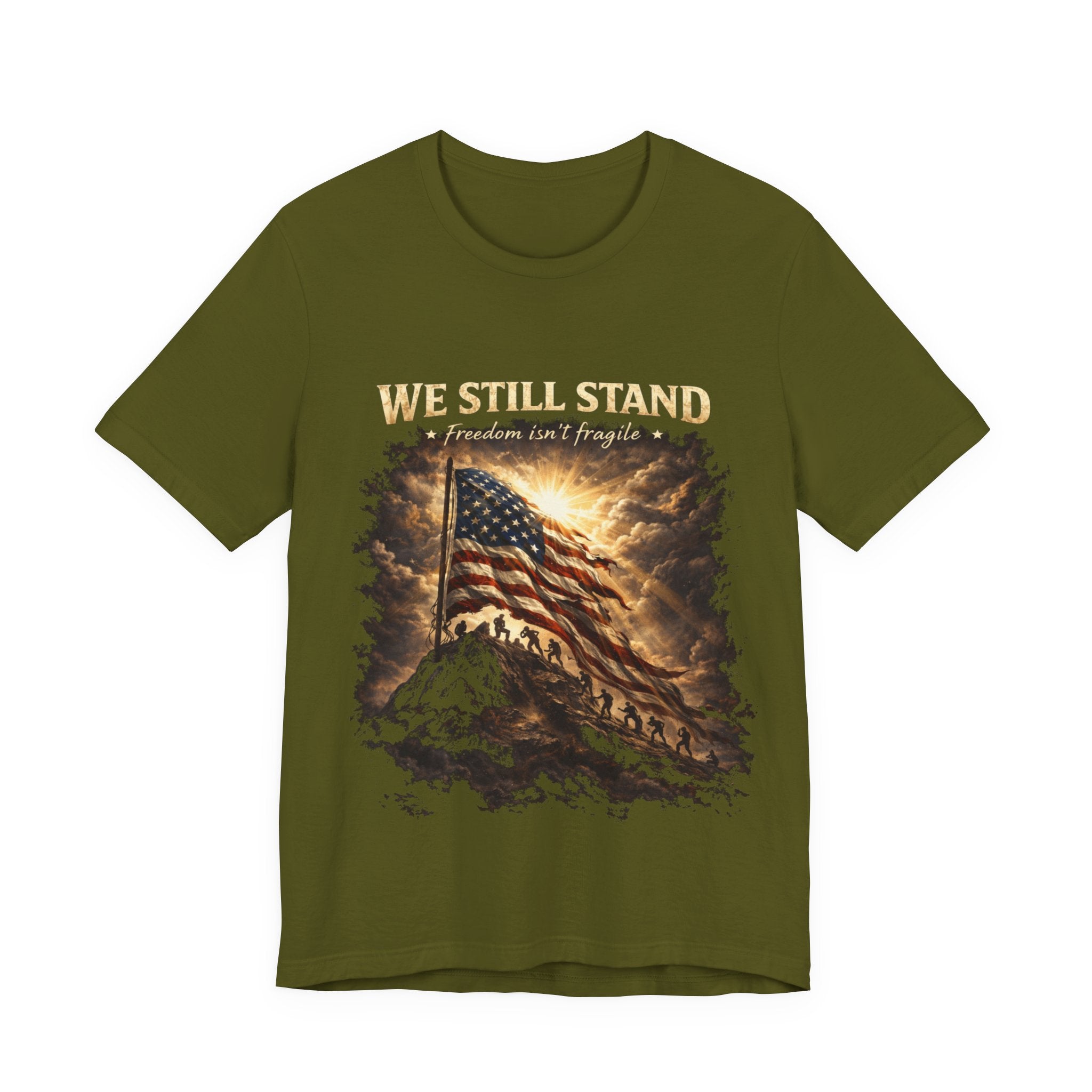 We Still Stand American Flag T-Shirt – Patriotic Freedom Tee for Veterans & Fourth of July