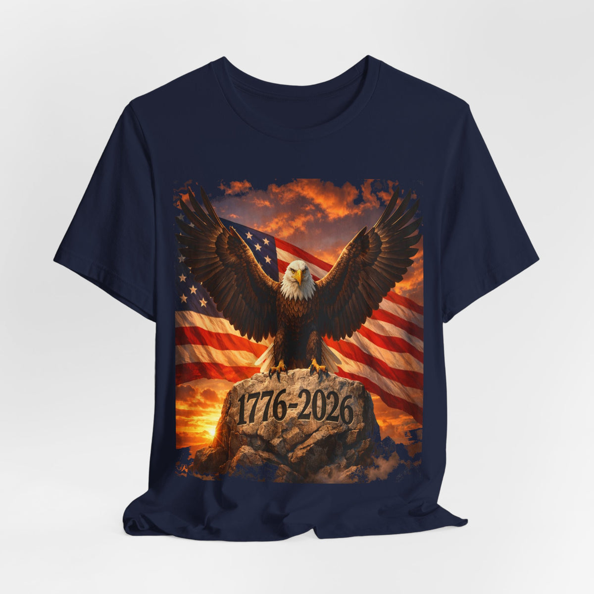 1776–2026 Eagle & American Flag T‑Shirt — Patriotic Independence Day Tee
