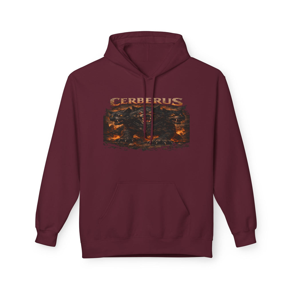 Gerberus Mythic Dog Hoodie — Fiery Cerberus Graphic Sweatshirt