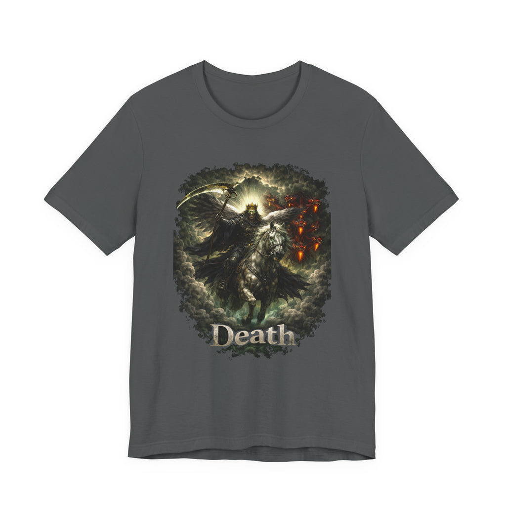 The black horse from Revelation 6:5-6 Angle of Death- Graphic Tee