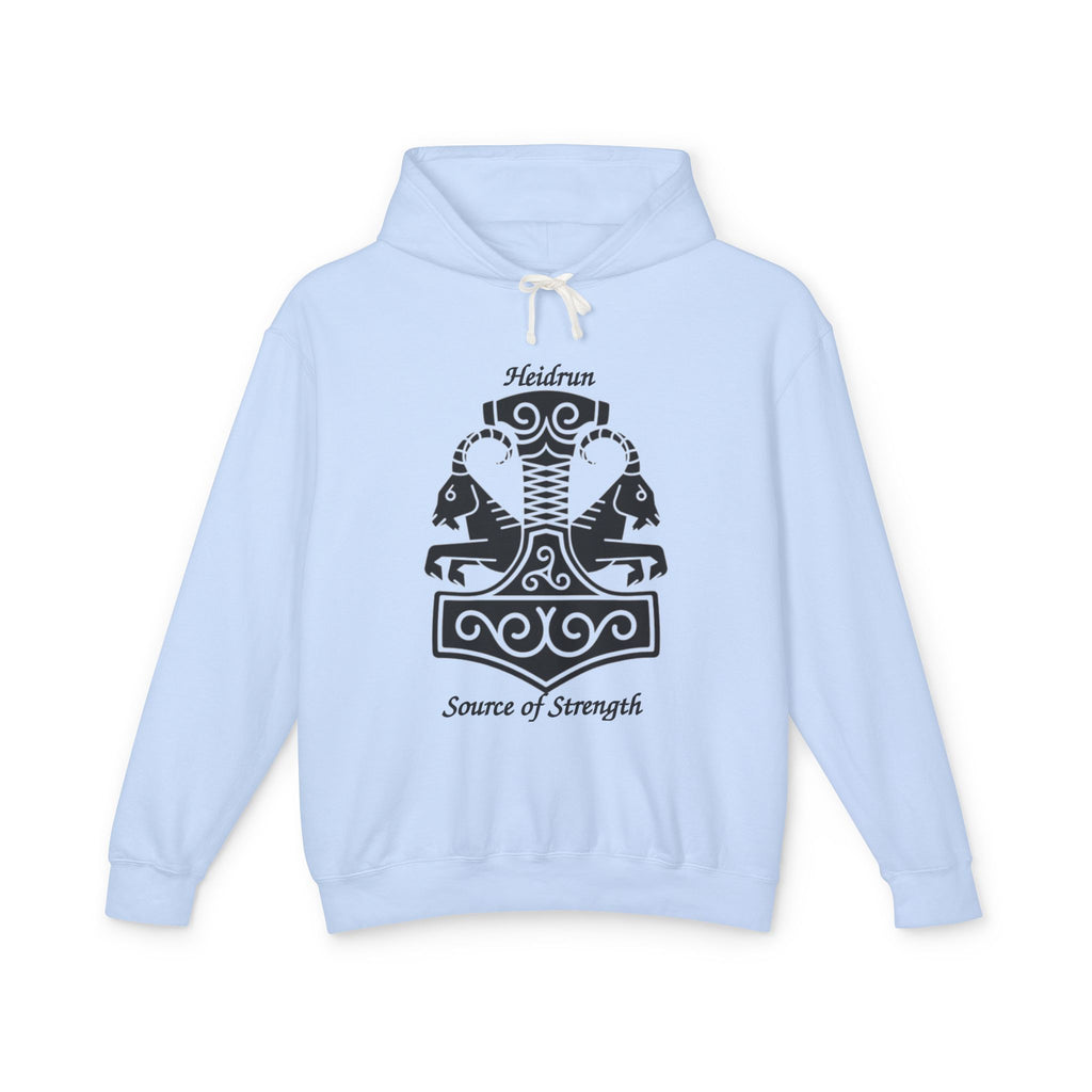 Heidrun 'Source of Strength' Viking Mjolnir Hoodie
