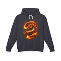 Flaming Dragon Hoodie — Fiery Mythical Dragon Graphic Sweatshirt