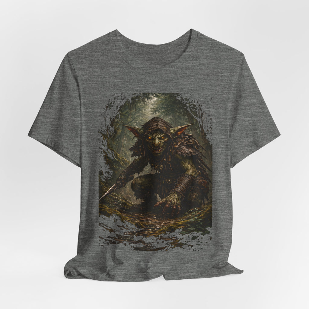 Goblin Warrior Graphic Tee — Dark Fantasy Monster T‑Shirt