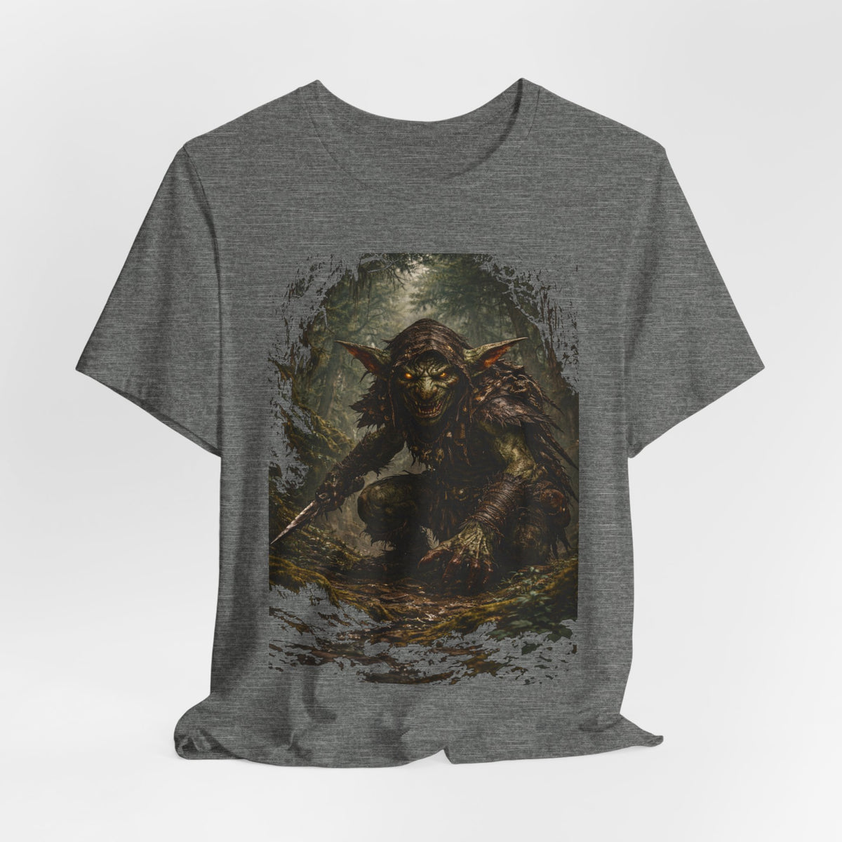 Goblin Warrior Graphic Tee — Dark Fantasy Monster T‑Shirt