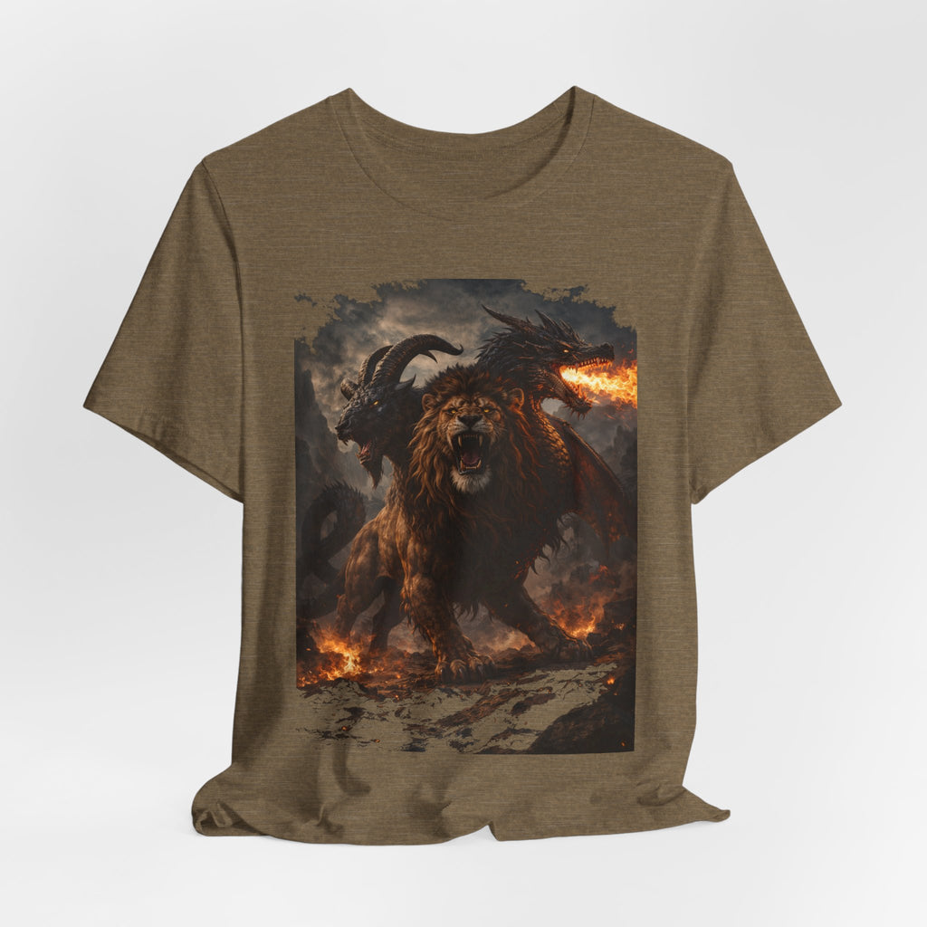 Chimera is one of the most fascinating creatures-Hellfire Beast Graphic T-Shirt