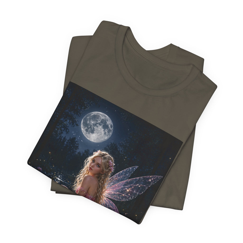 Moonlit Fairy T‑Shirt — Ethereal Lotus Fairy Graphic Tee