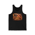 Veteran Wife Tank Top - "My Husband Is A Vet" American Flag Patriotic Tank