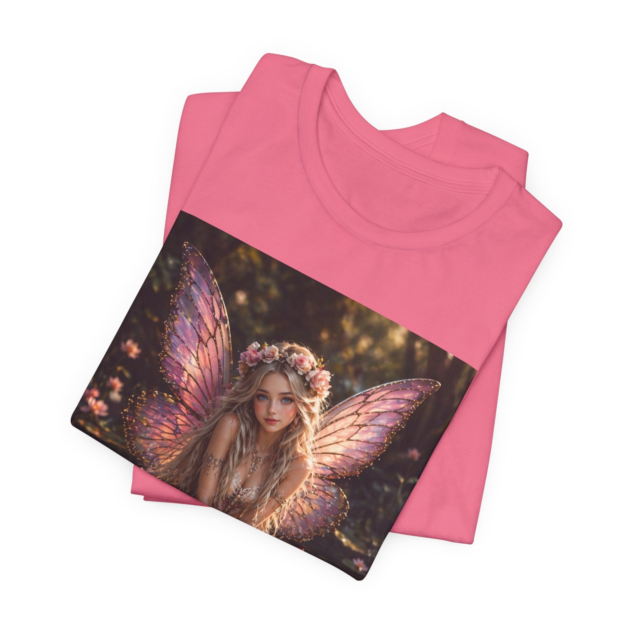 Fairy Lotus T-Shirt — Enchanted Winged Fairy Graphic Tee
