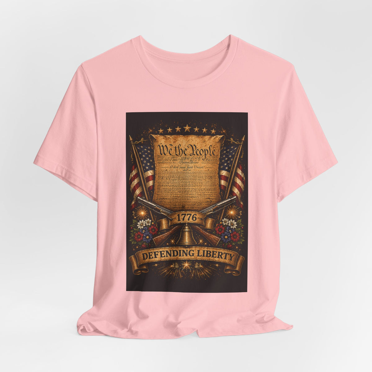 Defending Liberty 1776 T-Shirt — 'We the People' Patriotic Constitution Tee