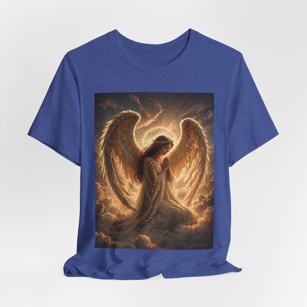 Angel Wings T-Shirt — Golden Seraph Prayer Tee