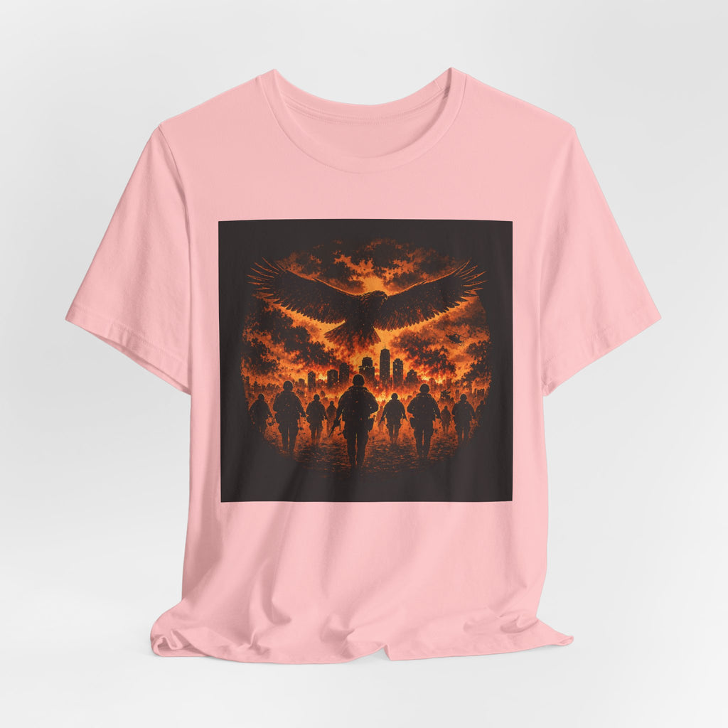 Fiery Phoenix Skull Tee — Gothic Flame Graphic T-Shirt