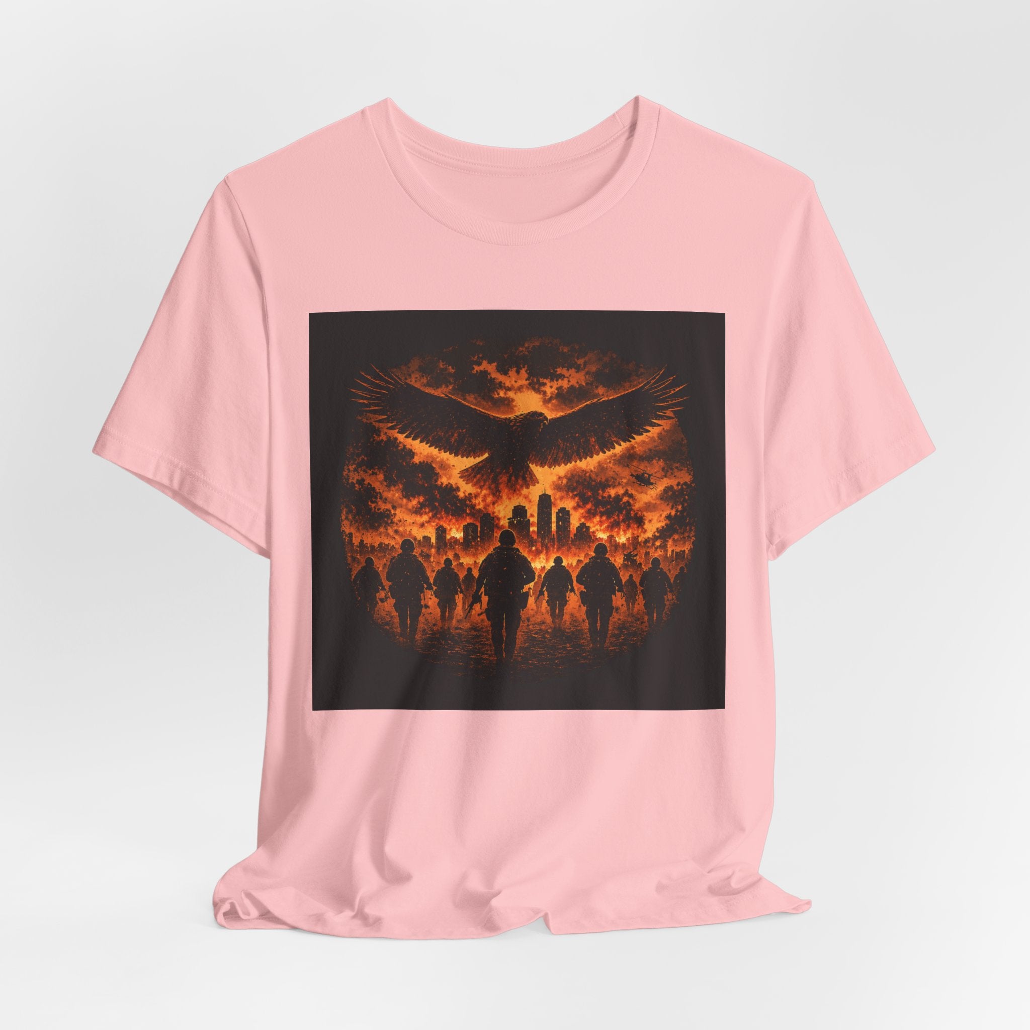 Fiery Phoenix Skull Tee — Gothic Flame Graphic T-Shirt