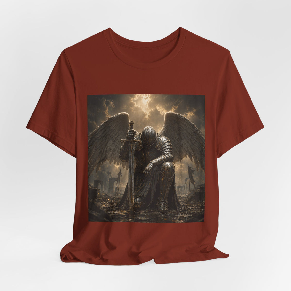 Angel Knight T-Shirt — Gothic Dark  Armor Tee