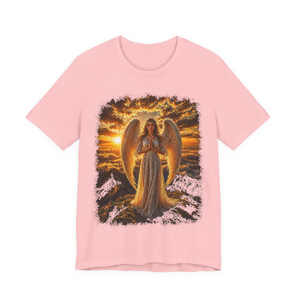 Angel Sunset Tee — Spiritual Guardian Wings T-Shirt