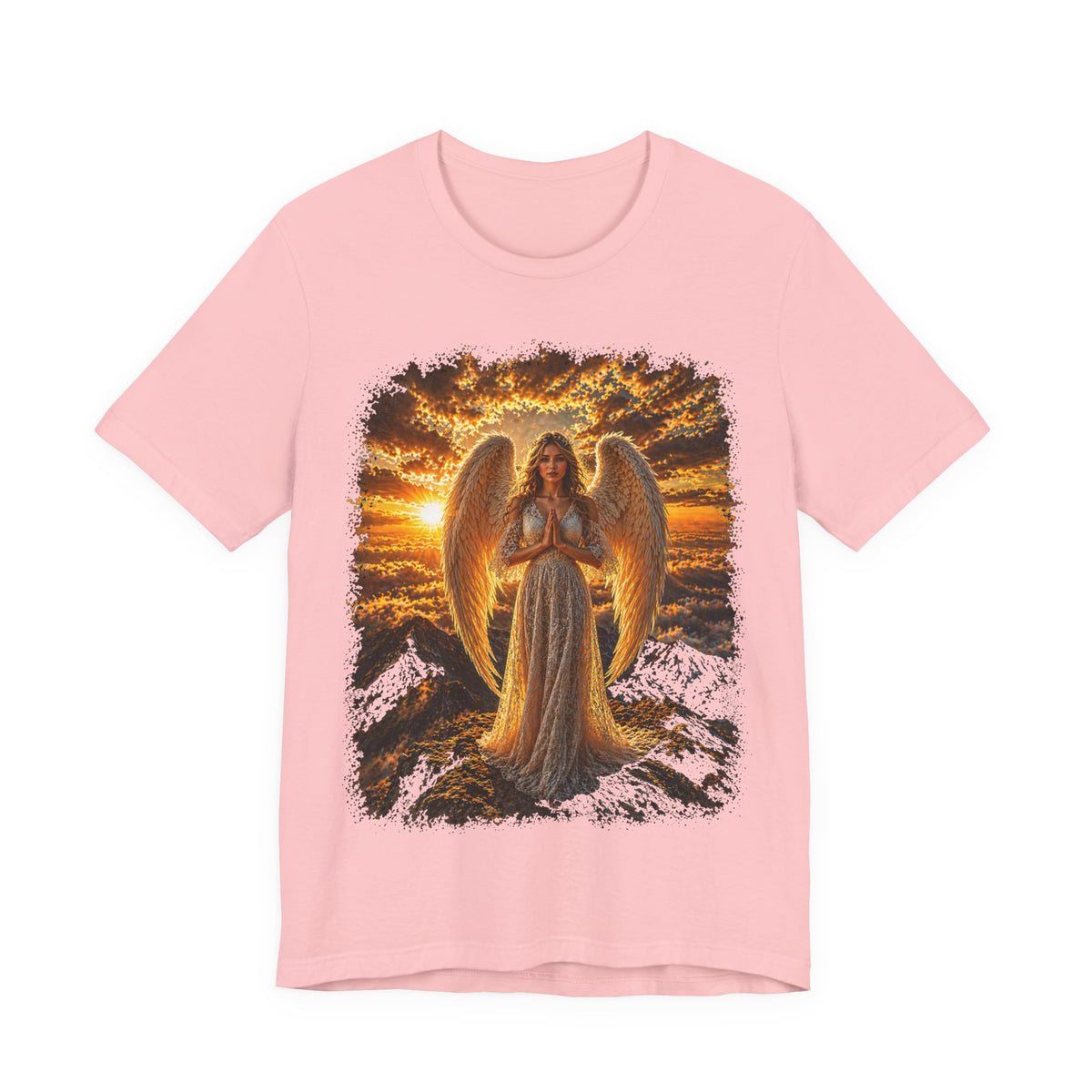 Angel Sunset Tee — Spiritual Guardian Wings T-Shirt