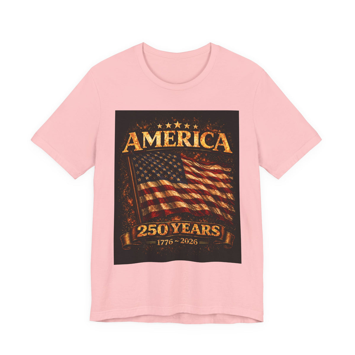 America 250 Years Flag T-Shirt — 1776–2026 Patriotic Tee