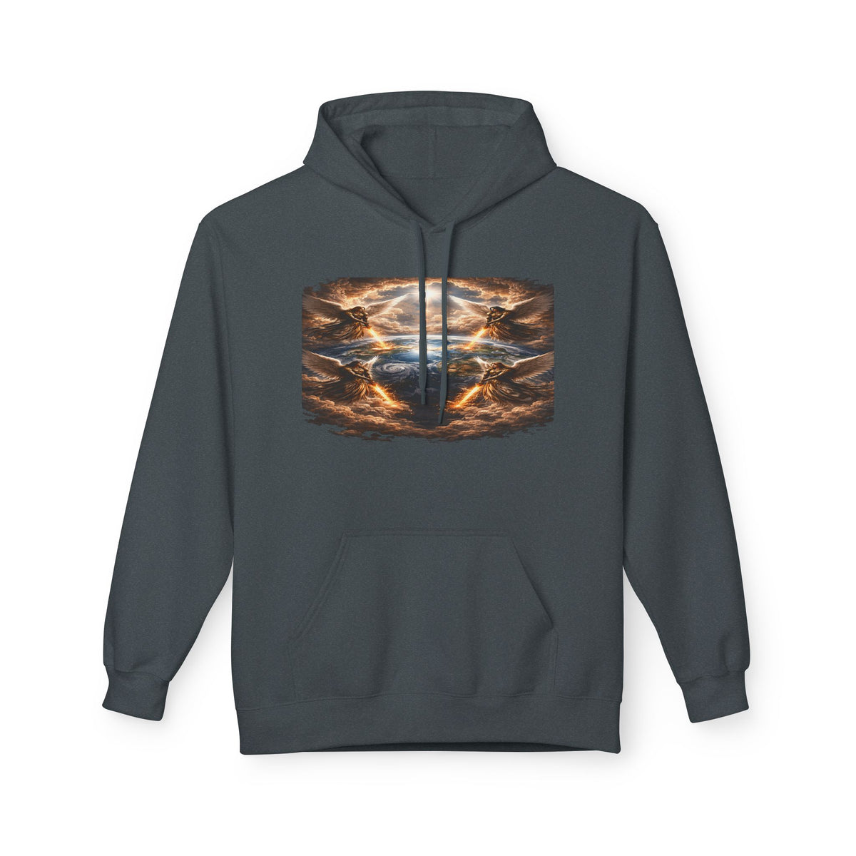 Revelation 7:1 The four Angels at the end of times-Jesus Christ retrun-Unisex Midweight Softstyle Fleece Hoodie
