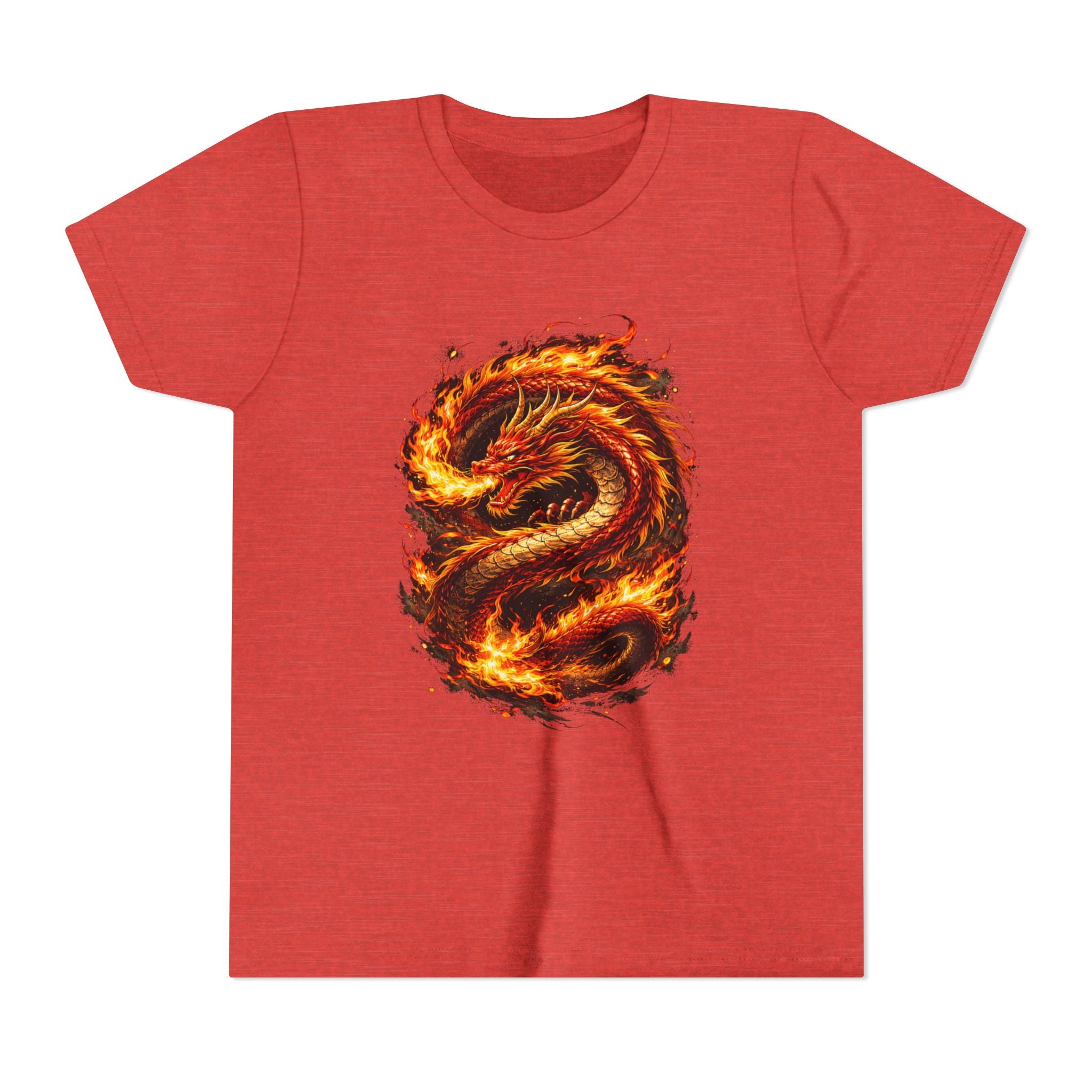 Youth Tee — Fiery Dragon Graphic Shirt