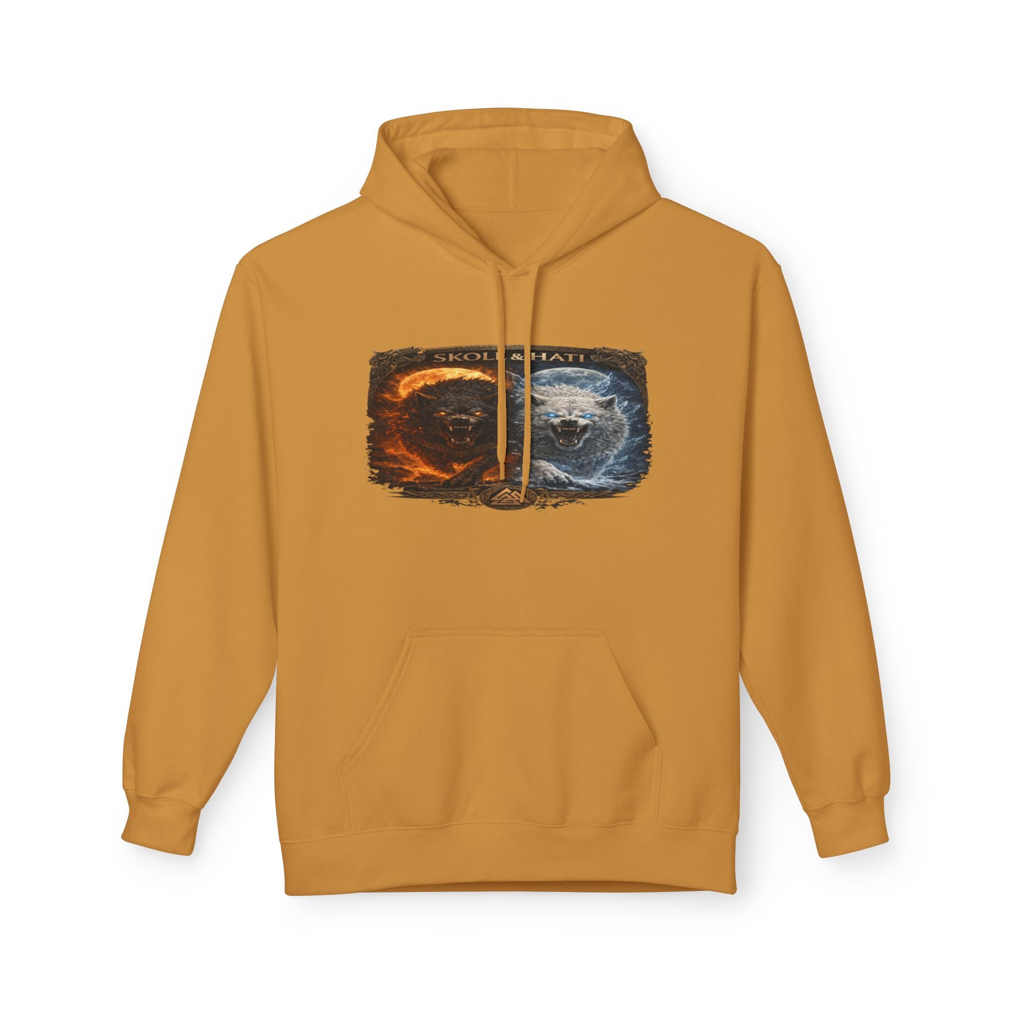Skoll and Hati – The Wolves of the Sun and Moon Hoodie — Fire & Water Yin Yang Graphic Hoodie