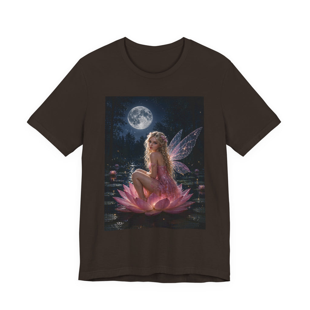 Moonlit Fairy T‑Shirt — Ethereal Lotus Fairy Graphic Tee