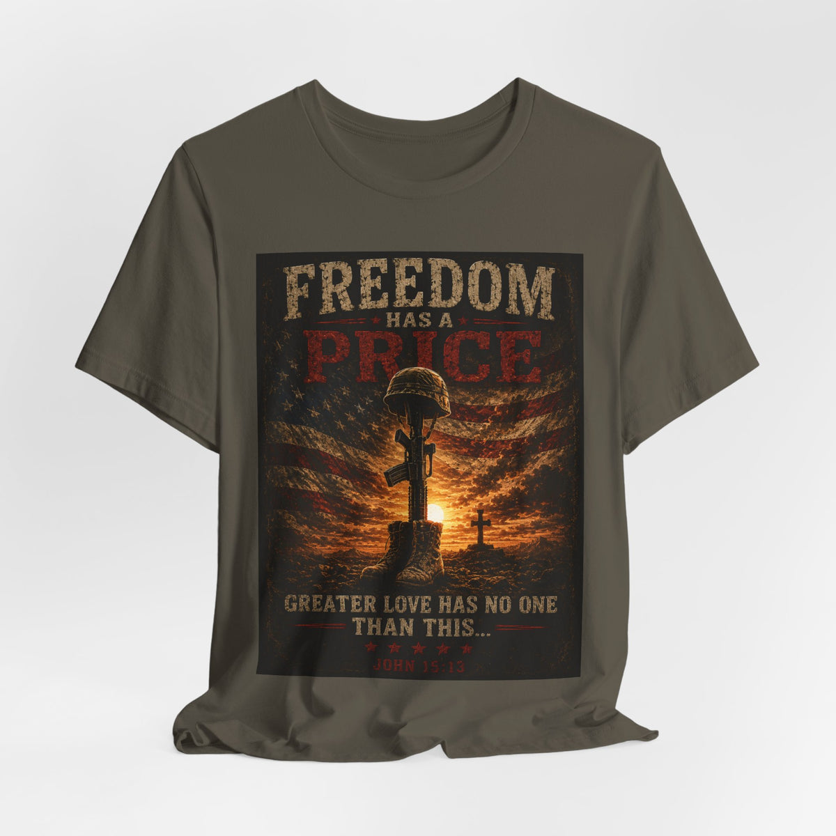 Freedom Has a Price Tee — Military Fallen Soldier Tribute T-Shirt