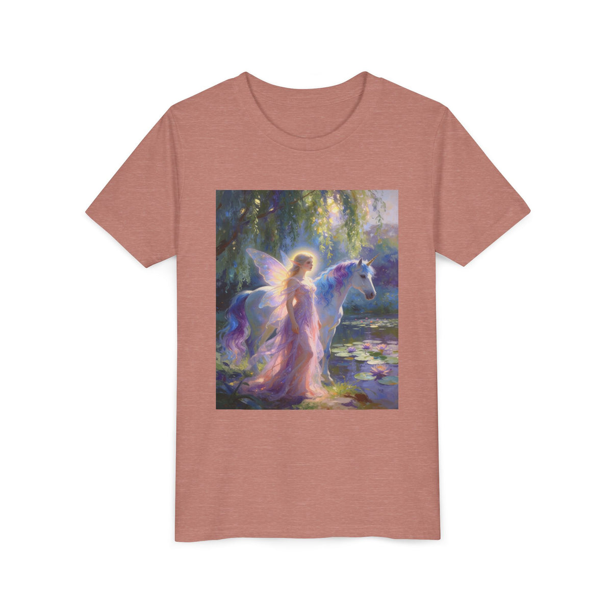 Youth Tee — Enchanted Fairy and Unicorn Graphic Tee
