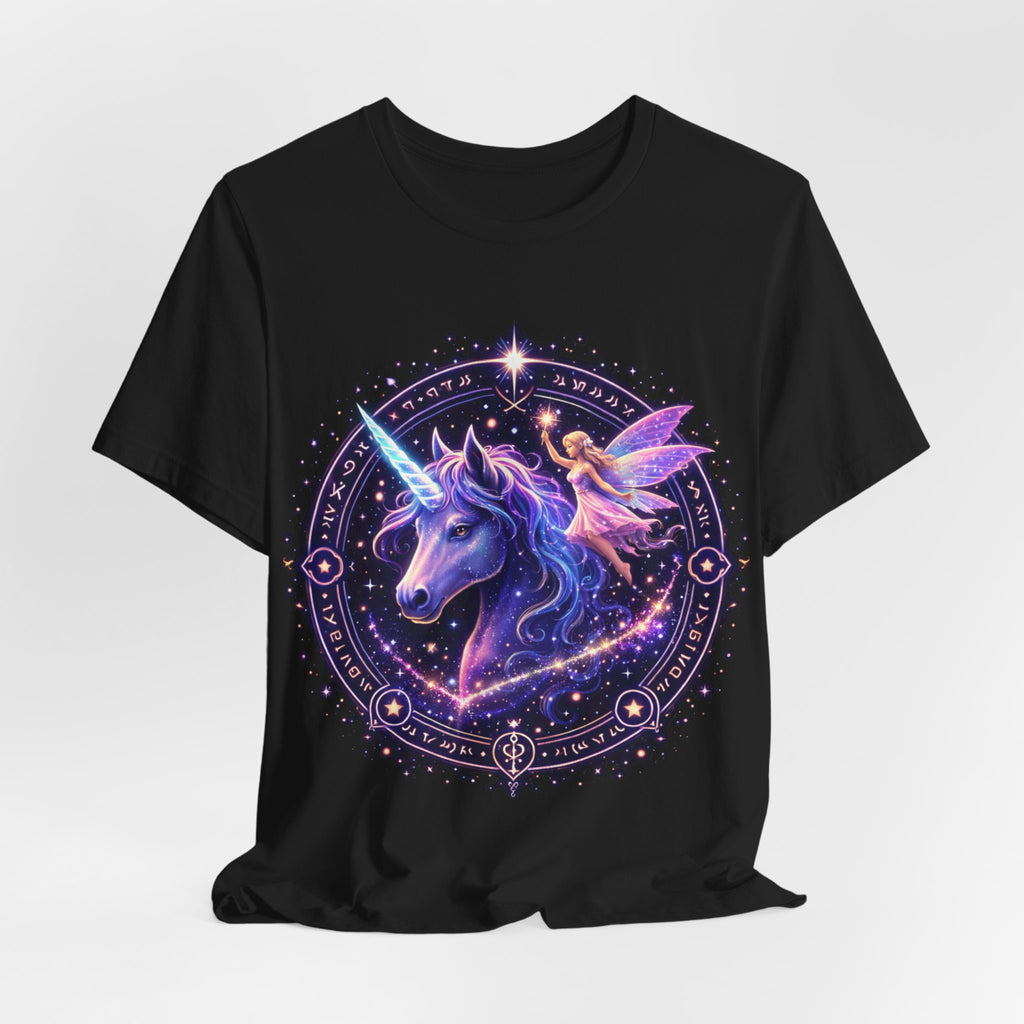 Unicorn & Fairy Galaxy Tee — Magical Fantasy Graphic T-Shirt