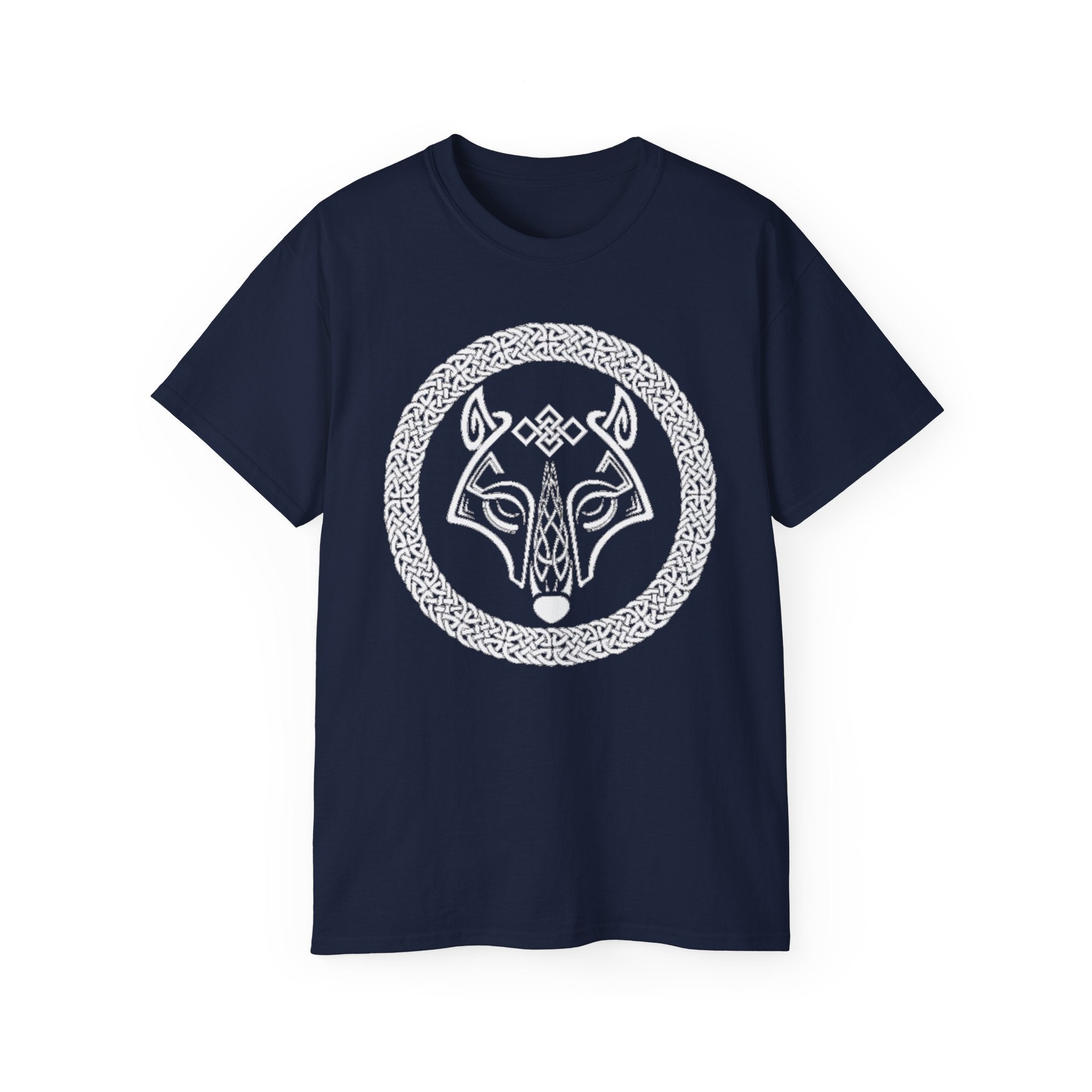 Celtic Wolf T-Shirt — Norse Knotwork Wolf Head Tee