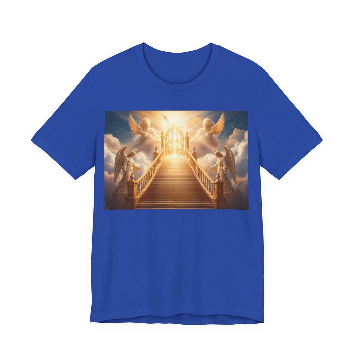 Heavenly Stairway T‑Shirt — Golden Gates Angelic Design