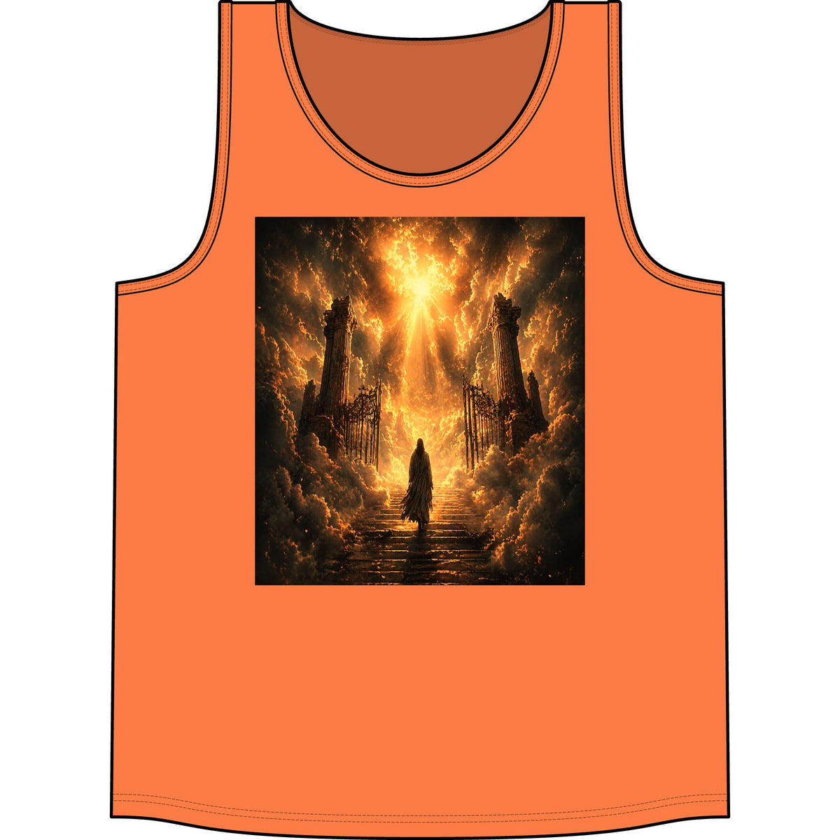 Fantasy Concert Tank Top — Golden Cathedral Scene