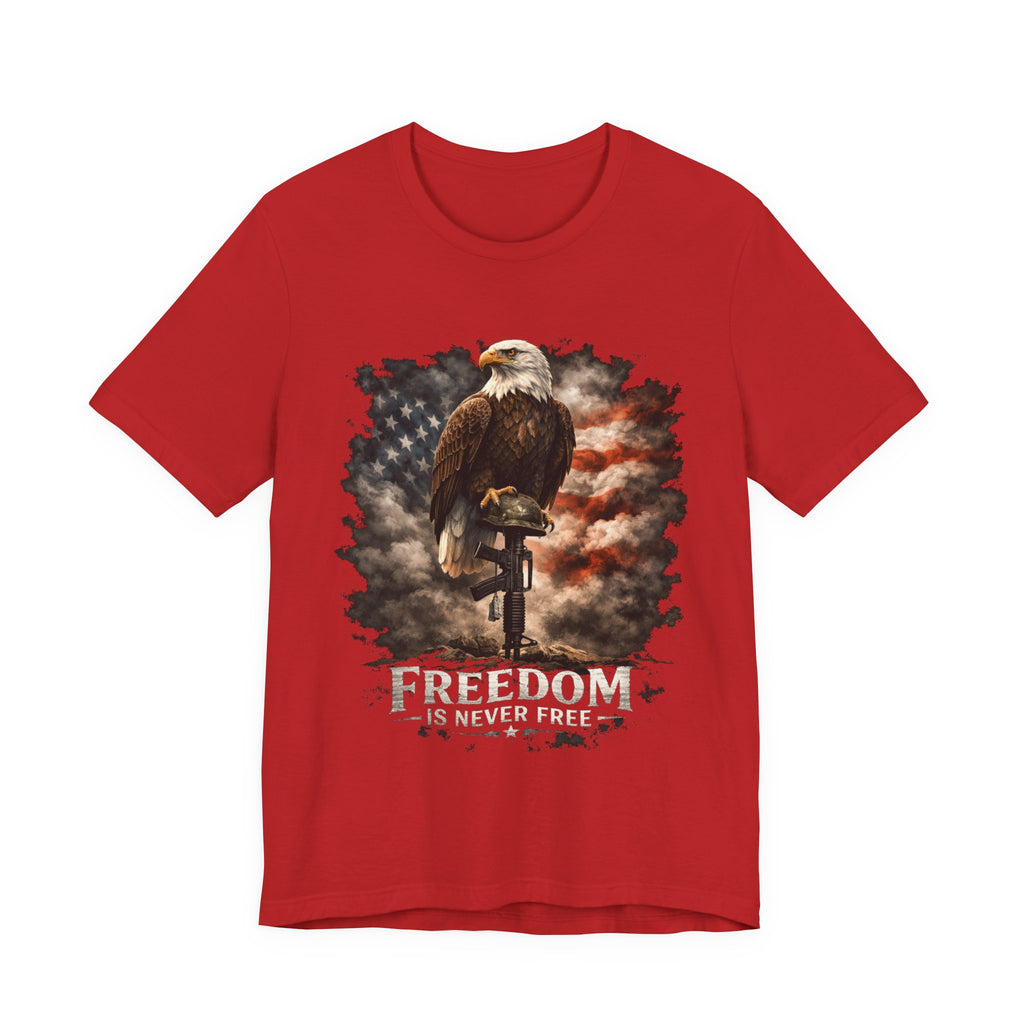 Freedom Is Never Free Eagle T‑Shirt — Patriotic American Flag Tee