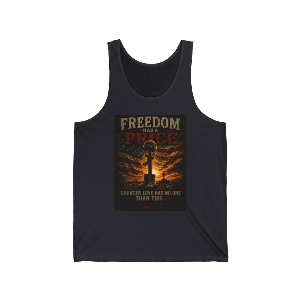 Freedom & Peace Military Memorial Tank Top – "Greater Love" Tribute