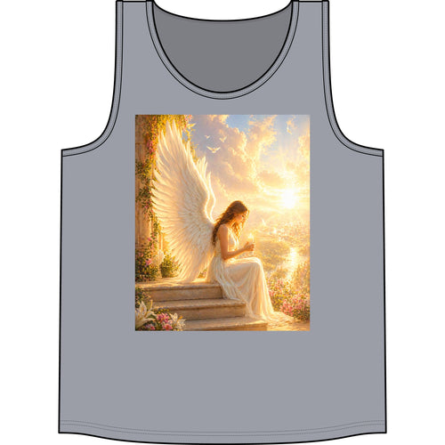 Angel Wings Tank Top — Serene Guardian Graphic Concert Tank