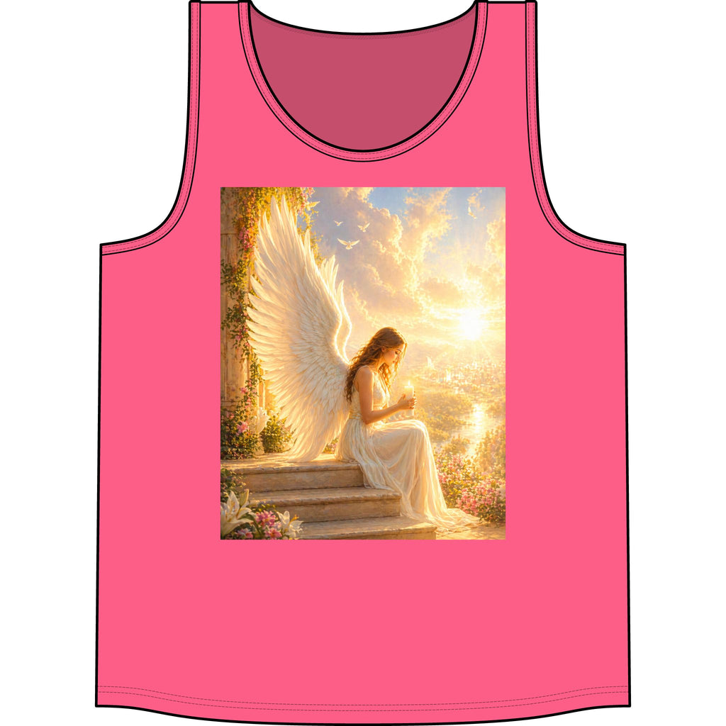 Angel Wings Tank Top — Serene Guardian Graphic Concert Tank