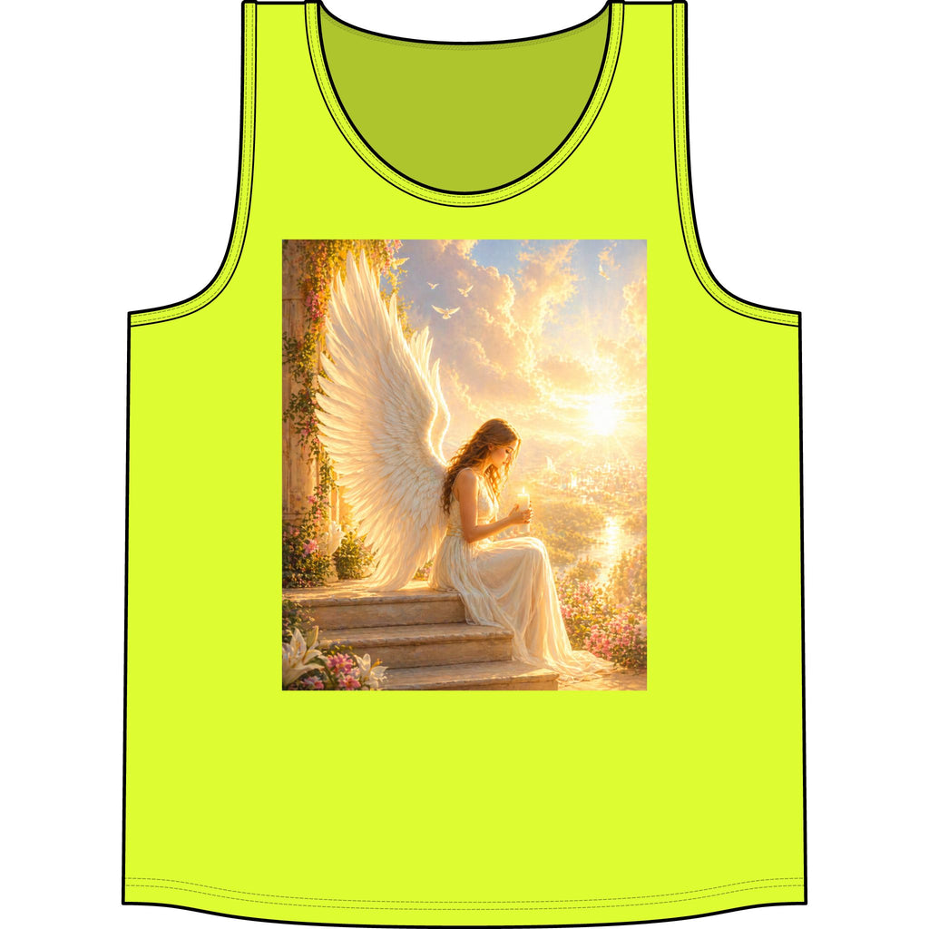 Angel Wings Tank Top — Serene Guardian Graphic Concert Tank