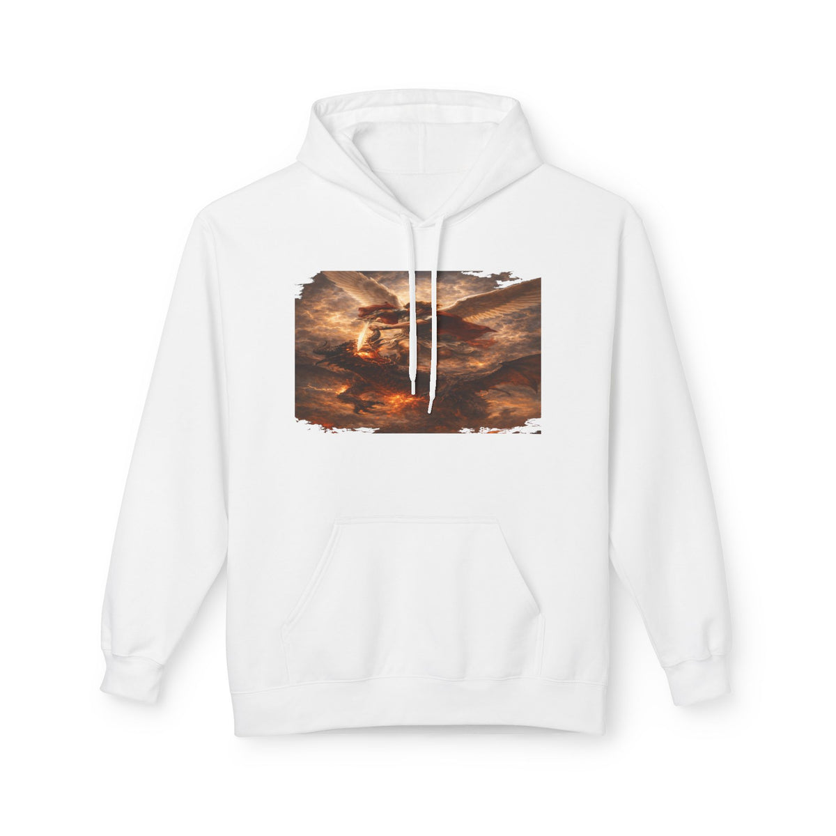 Revelation 12:7-12, where Michael and his angels battle the dragon in heaven- Pullover
