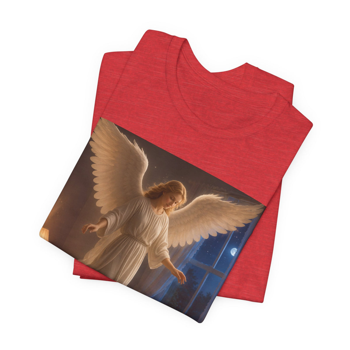 Guardian Angel T‑Shirt — Peaceful Night Prayer Tee for Kids & Parents