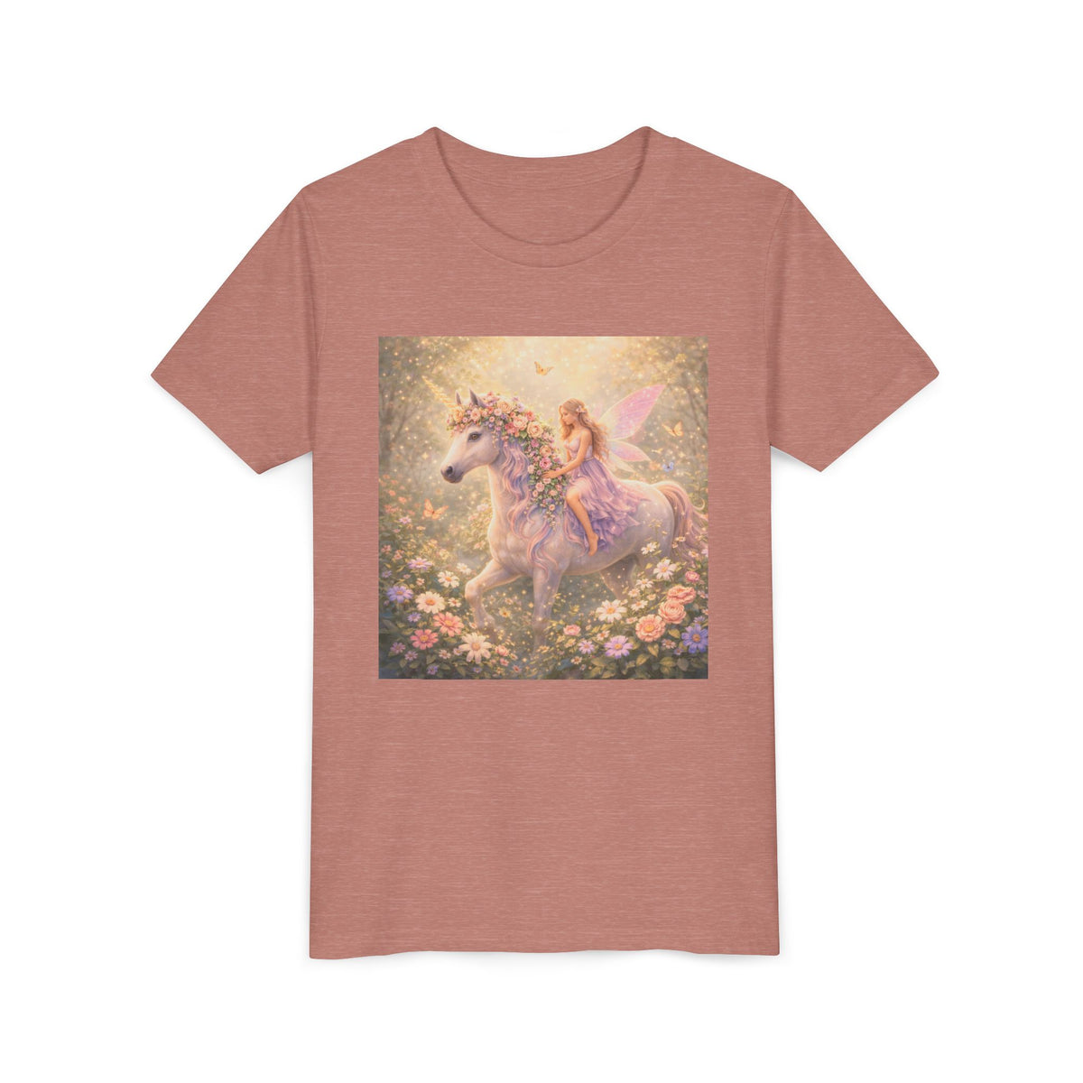 Youth Tee — Magical Unicorn Fairy Ride Kids T‑Shirt
