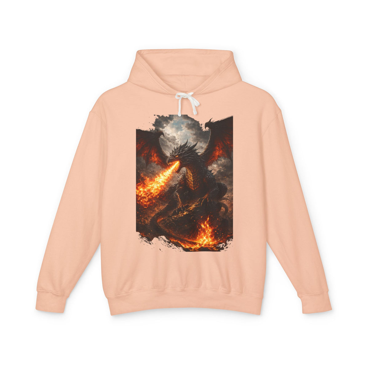 Dragon Fire Hoodie – Mythical Fire-Breathing Dragon Graphic Hoodie
