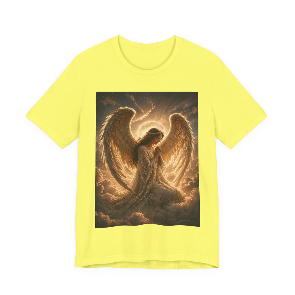 Angel Wings T-Shirt — Golden Seraph Prayer Tee