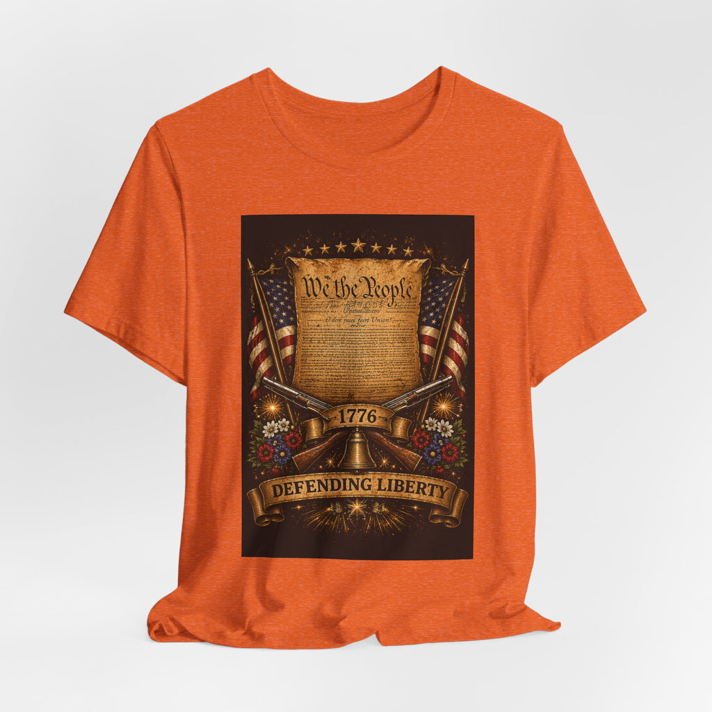Defending Liberty 1776 T-Shirt — 'We the People' Patriotic Constitution Tee