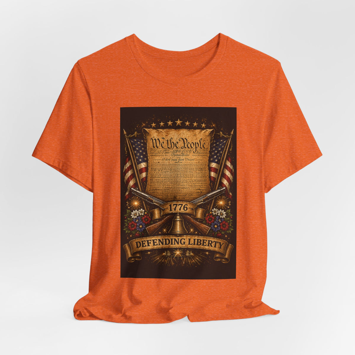 Defending Liberty 1776 T-Shirt — 'We the People' Patriotic Constitution Tee