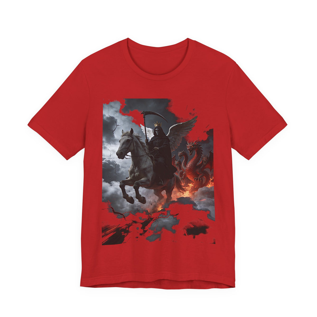 The Pale horse from Revelation 6:7-8-End of Times- Graphic T-Shirt