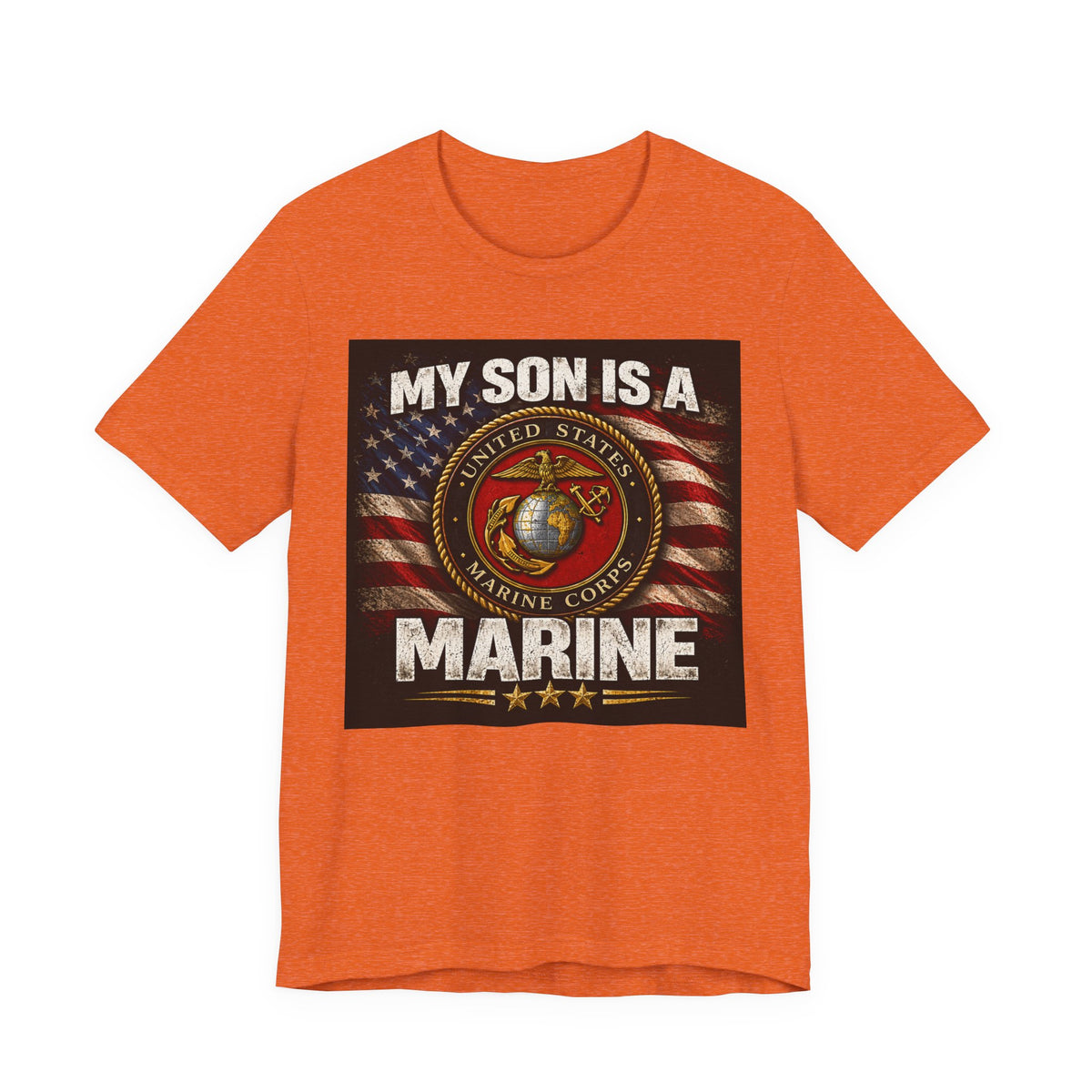 Marine Parent T-Shirt – “My Son Is A Marine” Patriotic USMC Tee