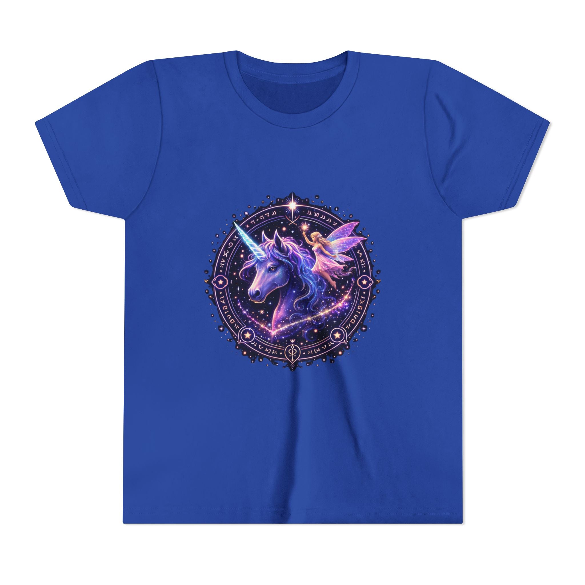 Youth Unicorn Tee — Magical Purple Galaxy Unicorn Graphic Shirt