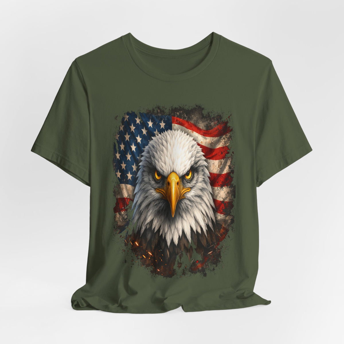 American Bald Eagle T‑Shirt — Patriotic Flag Graphic Tee