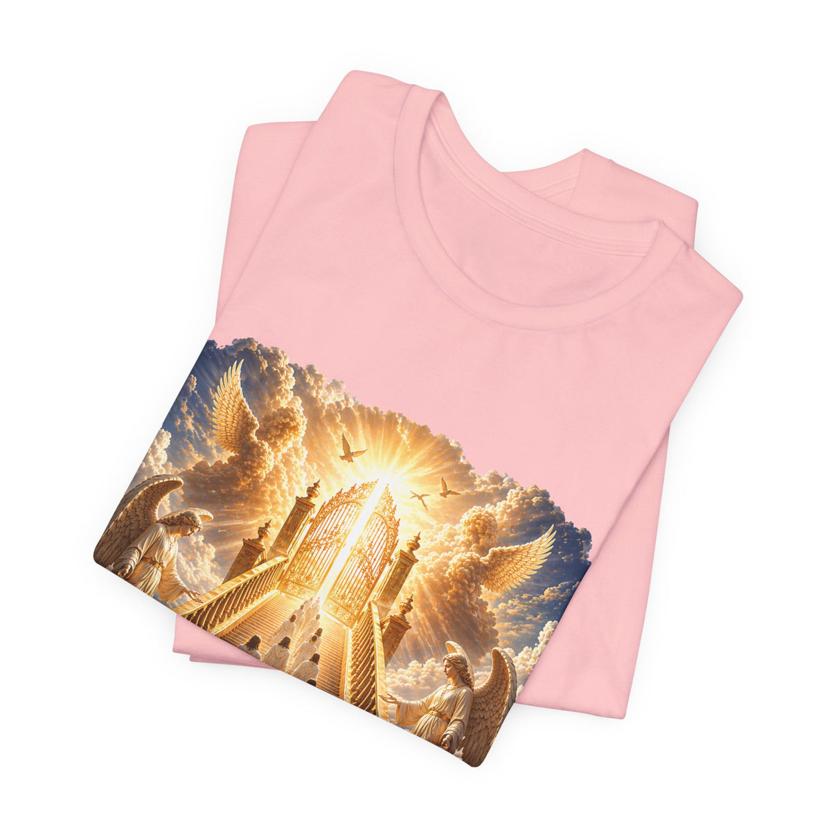Christian Heaven Stairway T‑Shirt — "Only a Few May Enter" Religious Graphic Tee